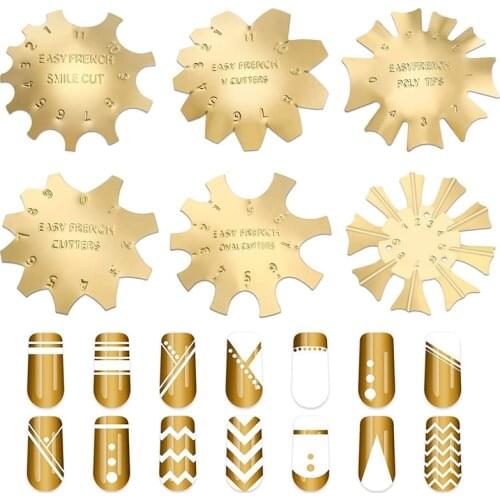 Manicure Nail art Edge Trimmer Nail Cutter Clipper Styling Tools Nail Gel Easy French Smile Line Nails Acrylic Tools accessories