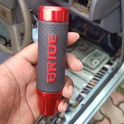 BRIDE jdm style 13cm Shift Gear JDM Universal Aluminum Leather Transmission Gearstick Lever Shifter Knob for universal car