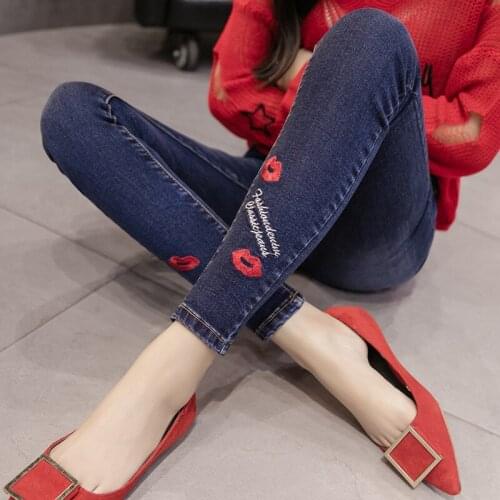 Женские джинсы с вышивкой Ydy Df China At AliExpress