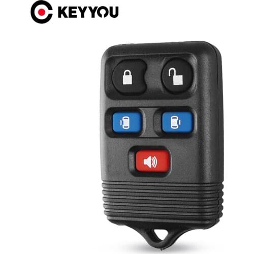 KEYYOU 5 Buttons Remote Control Key Case Shell For Ford Expedition Lincoln Navigator 2004 2005 2006 2007 2008 2009 2010 2011