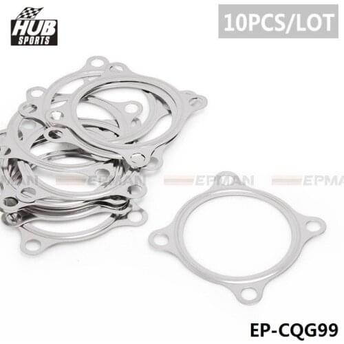 10PCS/LOT 2.5" 4 Bolt Turbo Downpipe Gasket Fits GT30 GT35 GT2871R GT2540R Turbocharger HU-CGQ99