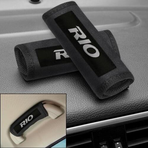 2pcs Car interior accessories Car roof handle plush protective cover for KIA RIO