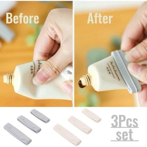 3Pcs/set Multi-purpose Toothpaste Dispenser Cream Tube Squeezer Manual Easy Squeeze Paste Bathroom Toothpaste Squeezing Clamp
