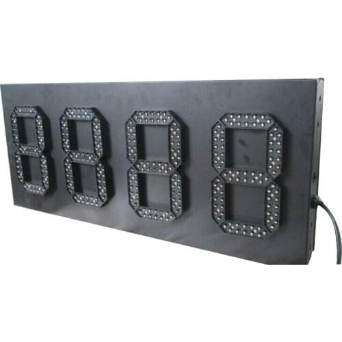8" yellow color,temperature,led signs,7 segment of the modules, outdoor cabinet