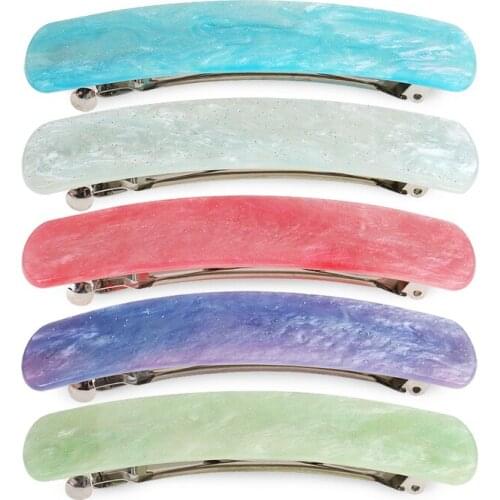 Trendy Hair Accessory - Acrylic Hair Barrettes Clip for Women Girls Classic Hair Ornament Jewelry Tiara for Thin Hair Wear Daily