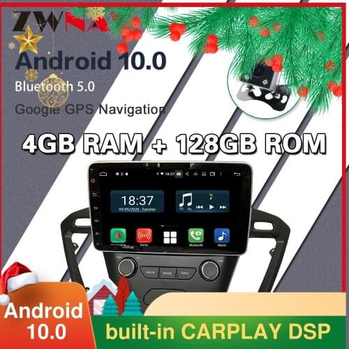 Android 10 4G 128G For Ford Transit Custom Car Radio CD DVD Video Player GPS Navigation Sat Nav Audio Stereo 2013-2017