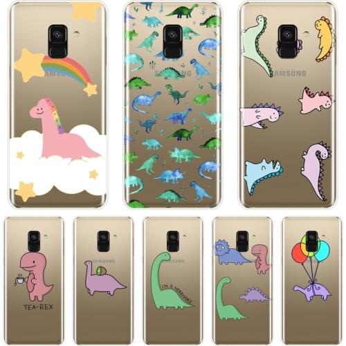 Dinosaur Phone Case For Samsung Galaxy A3 A5 A7 2016 2017 Cases For Samsung Galaxy A5 A7 2018 A6 A8 Plus Silicone Back Cover