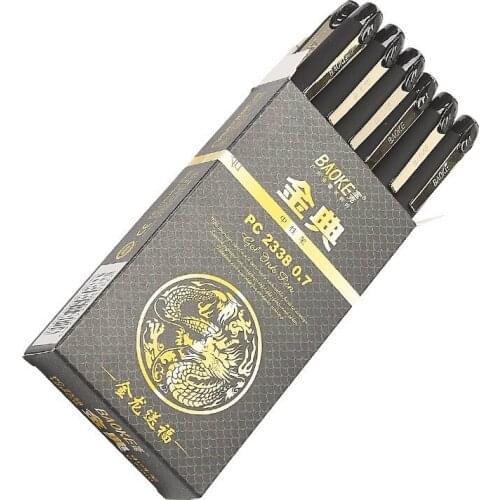 0.5mm Black Gel Pen Exam Special Pens for School Stationery Supplies Upscale Exquisite Gel-Ink Pens for Office Stationery