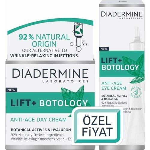 Diadermine Lift + Botology Wrinkle Day Cream Anti 50 ml + Eye Cream 15 ml