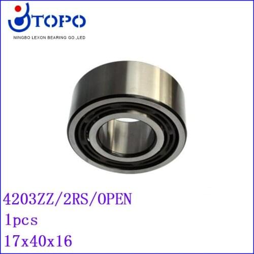 17*40*16mm Double Row Ball Bearing 4203 ZZ/2RS/open