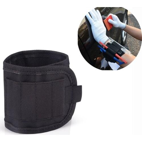 EHDIS Magnetic Window Tint Squeegee Knife Holder Bag Vinyl Car Wrap Kit Tools Bag Wristband Magnet Waist Belt Bag Wrapping Tools