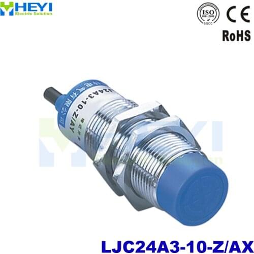 M24 capacitive proximity sensor switch LJC24A3-10-Z/AX DC6-36V 3-wire NC NPN 300mA Sn 10mm