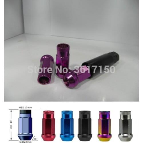 48MM M12*1.25/M12*1.5 Muteki SR48 Lug Nuts Wheel Nuts (7 Colors Available)