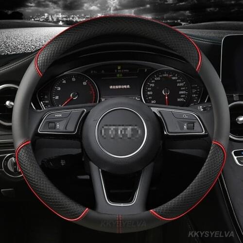 Car Steering Wheel Cover For Audi A1 8X A3 8V Sportback A4 B8 Saloon Avant A5 8T A6 C7 A7 G8 A8 D4 S1 8X S3 S4