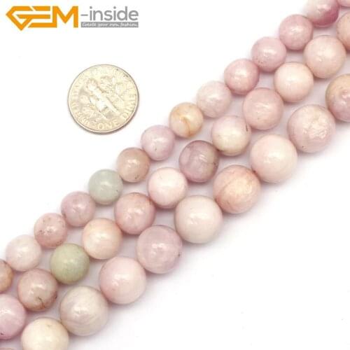 Natural Round Purple Spodumone Stone Beads For Jewelry Making Strand 15inch Necklace DIY 8mm 10mm 12mm