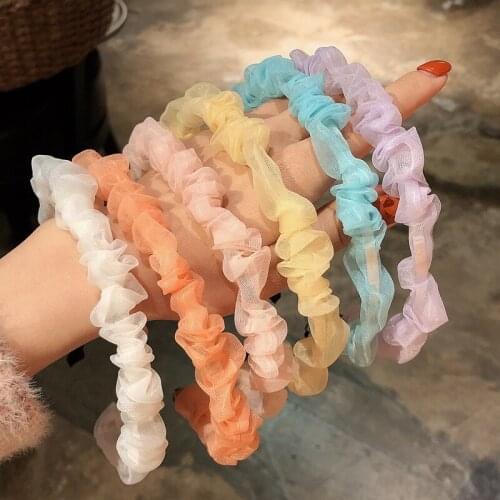 New Fashion beautiful simple lovely Fresh chiffon lace hair band headband Women girls hair Accessories Headdress