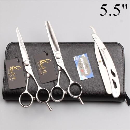 5.5" 16cm JP 440C Mr Rabbit Hairdressers Scissors Cutting Shears Thinning Scissors Pro Hair Scissors Haircut Styling Tool M9012