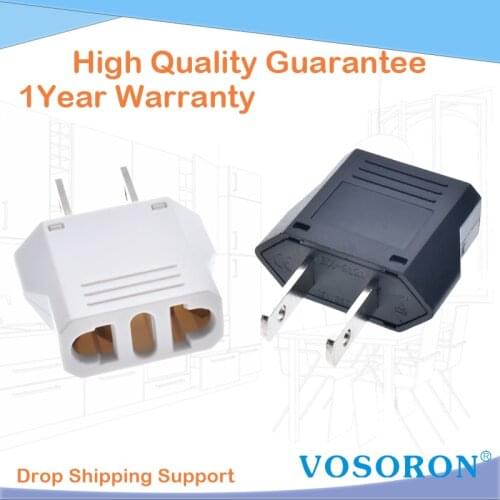 AC 0-250V New Arrival Universal European EURO EU to US USA Travel Plug Adapter Converter Power Plug Adaptor Outlet Converter