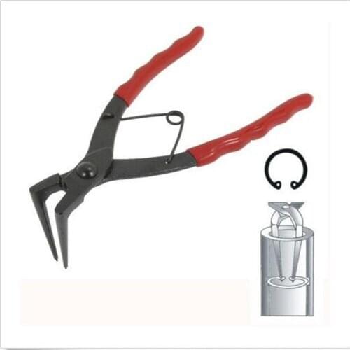 Long Nose 56 mm Snap Ring light duty Internal Circlip Pliers 1.5mm Tips 90 Degree Bent Snap Ring Retaining Circlip Pliers