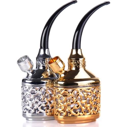 Portable High Quality Metal Smoking Pipe Luxury Recycle Cleanable Mouthpiece Filtration Cigarette Accessories Gadget For Outdoor