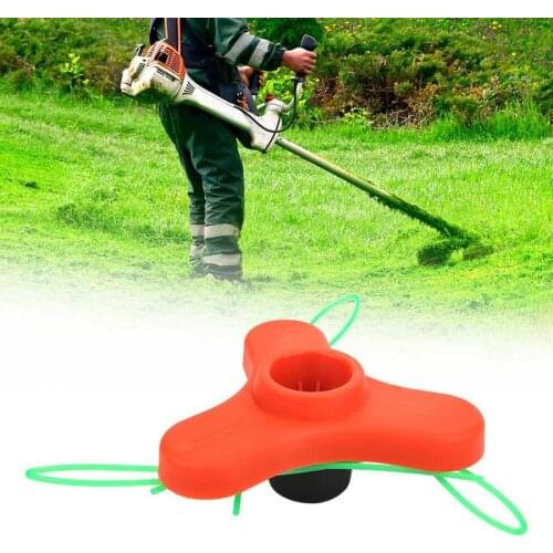 Nylon Grass Trimmer Head Replacement with 3 Lines Garden Tools Lawn Mower Parts