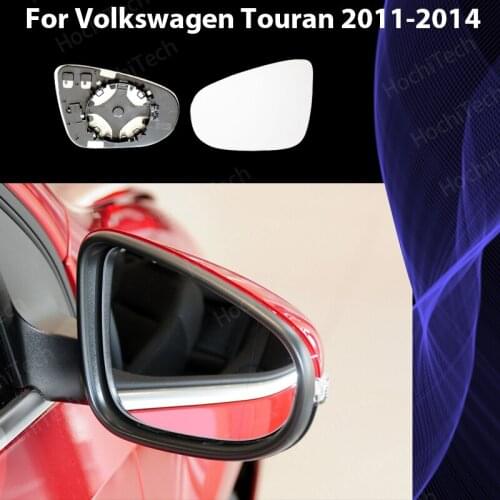 Replacement Wing Rearview Left & Right Mirror Glass For Volkswagen Touran 2011-2014 Heated