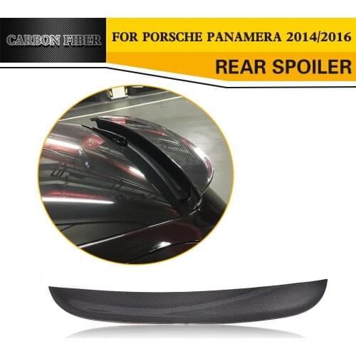 Carbon Fiber Racing Trunk Rear Spoiler Wing Car Styling for Porsche Panamera 2014 2016