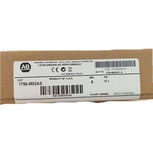 1PC New 1756-M02AS /A ControlLogix 2 Axis Analog/SSI Servo Module 1756M02AS