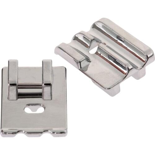 1Pc Domestic Sewing Machine Presser Foot Metal Double Welting Cording Piping Foot/Feet For Singer Brother Juki Sewing Machines