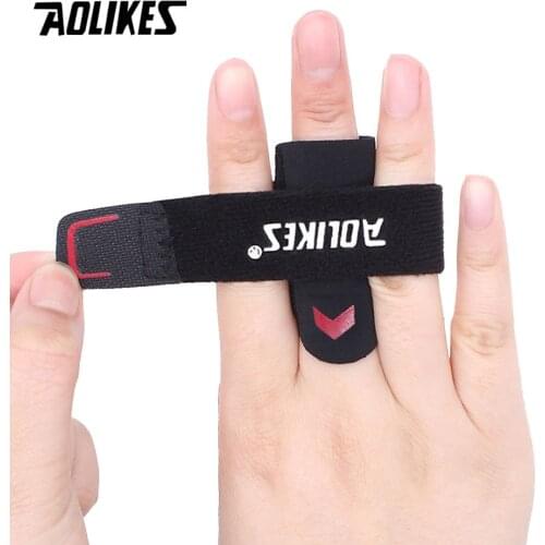 AOLIKES 1PCS Sports Finger Splint Guard Finger Protector Sleeve Support Basketball Sports Aid Arthritis Band Wraps Finger Sleeve