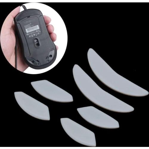 2 Sets/pack Tiger Gaming Mouse Feet Mouse Skate For SteelSeries Rival 100 Gaming Mouse White Mouse Glides Curve Edge