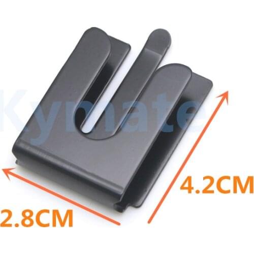 2PCS Metal Mic Microphone Speaker Belt Hang Up Clip Handset Hook for Yaesu FT1807 FT7900 8800 MH-48 Ham Radio Hooks stick to car