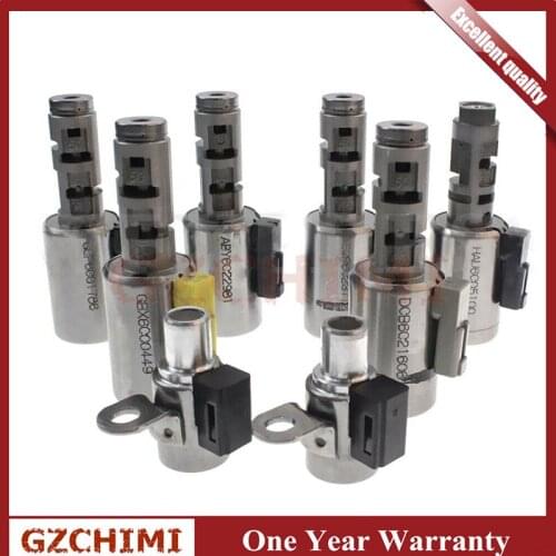 OEM 09G TF-60SN/TF60SN 09GTF60SNTF60SN 6-speed Trans Solenoid set 8 pcs Kit For V-W Audi Mini*8 2003-on