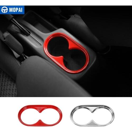 MOPAI Car Stickers for Suzuki Jimny 2007 Up ABS Car Rear Water Cup Holder Decoration Cover Interior Car Accessories Styling