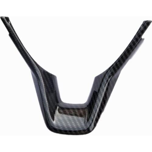 YAQUICKA Car Interior Steering Wheel U Shape Cover Trim Bezel Strip Styling For Honda Accord 10th 2018 ABS Accessories