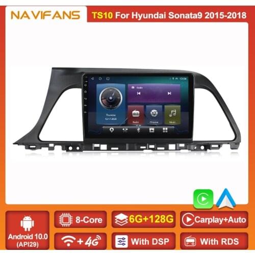 IPS Screen 6G+128G Android 11 DPS for Hyundai Sonata 9 LF 2015-2018 Car Multimedia Video Radio Player WIFI No 2 DIN DVD Carpaly