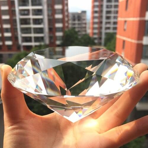 Free Shipping, 100mm Shining Crystal Glass Diamond Paper weight, Gorgeus Crystal Wedding Decoration,Wedding Valentine gifts