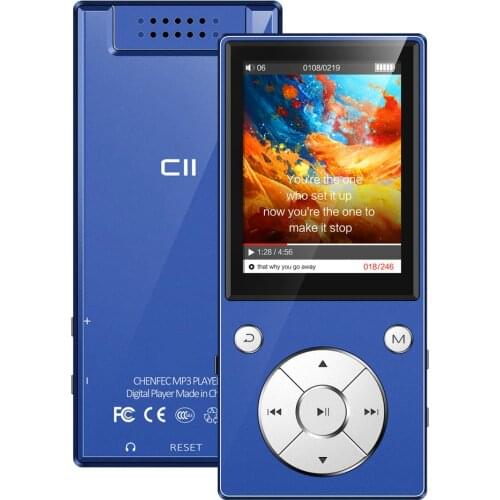 8GB/16GB/32GB Bluetooth MP3 Player 2.4 Inch Color Screen Bluetooth Music Players with Speaker, FM Radio/Voice Recorder