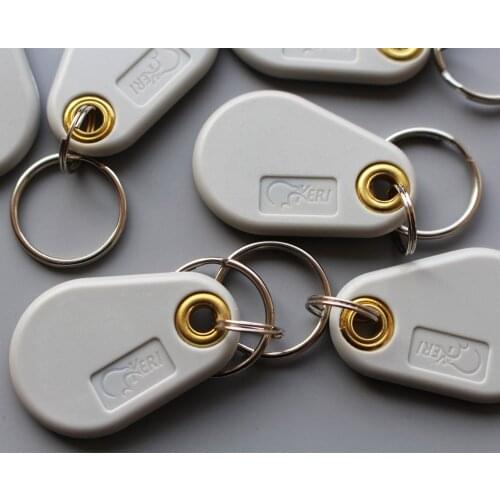 10pcs 125khz RFID EM4305 Writable Keytag Keyfob T5577 Rewritable Keychain Access Control Ring Token Duplicate Copy Clone