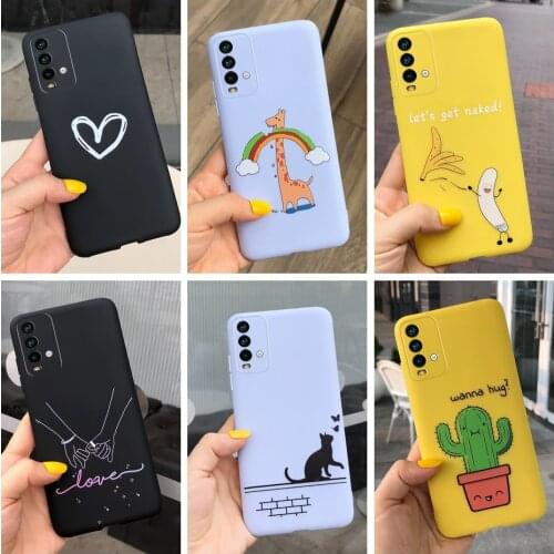 Cartoon Cactus Banana Painted For Case Xiaomi Redmi 9T Cover Soft Silicone Phone Back Cases Funda For Redmi 9 T 9T redmi9t Coque