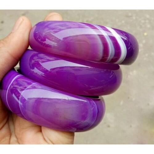 Fine Jewelry Best Gift for A Stylish Womens Bracelet, A Natural purple wide Agate Inlaid Design Bracelet Free Shipping