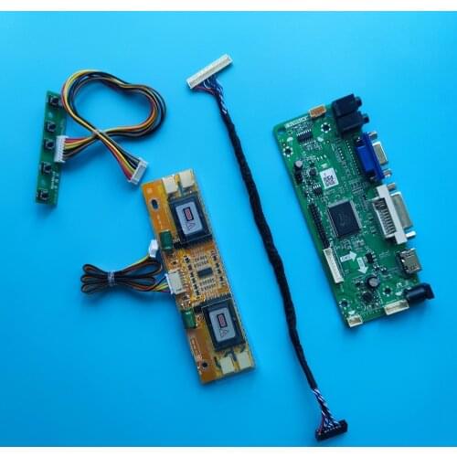 Kit for M190EN03 V3 Controller board Driver HDMI LVDS 4 lamps DVI VGA DIY M.NT68676 30pin 19" 1280X1024 Monitor Screen