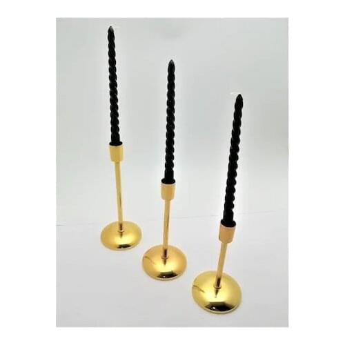3 pcs/set Gold Metal candle holders simple Gold wedding decoration Bar party living room decor home decoration Candlestick Candle Holder