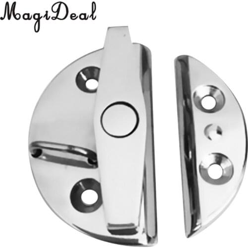 MagiDeal 316 Stainless Steel 55mm Twist Lock Round Marine Boat Door Catch Latch for Marine Canoe Kayak Inflatable Fishing Boat
