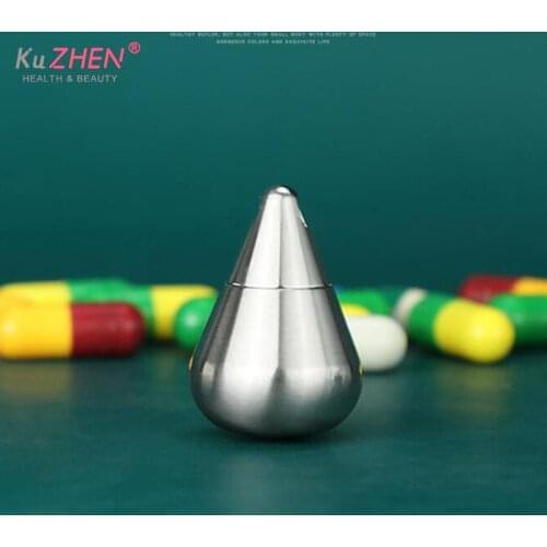 Mini Titanium Alloy Seal Bottle Waterproof Bottles Water Drop Shape Capsule Outdoor Camping EDC Tool Titanium Sealed Pill Case