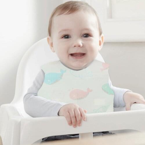 Baby Bibs Cotton Set for Newborns 0 12 Months Infant Waterproof Baby Bib Silicone Feeding Food Catcher Toddler Feeding Toy Gift