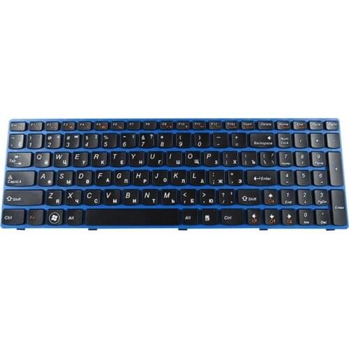 Russian laptop keyboard for LENOVO V570 V570C V575 Z570 Z575 B570 B570A B570E B570G B575 B575A B575E B590 B590A blue RU