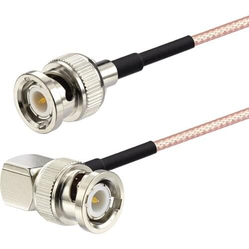 Superbat Jumper Assembly Cable With Right Angle BNC Male To BNC male /RG316 30cm Cable
