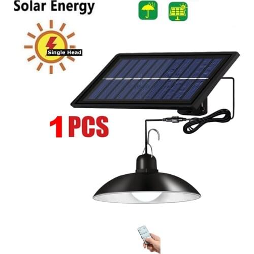 Remote 30 led 2 head Retro Lampshade Solar LED Light Pendant Lighting Lamp For Camping Garden Yard Wall Street Light Outdoor Lig