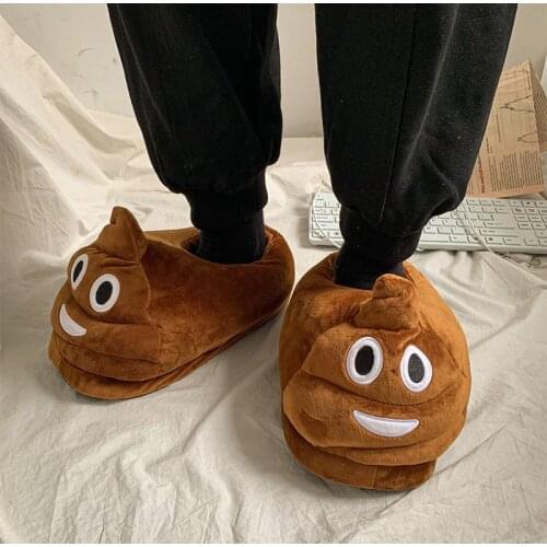 MCCKLE Womens Slippers Winter Slip-On Cartoon Warm Woman Home Cotton Shoes Ladies Non-Slip Indoors Flats Lovely Female Slipper